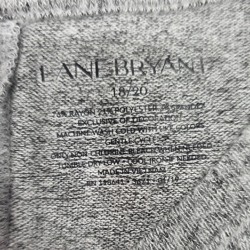 Heather Gray Short Sleeve‎ Knit Top - Picture 3 of 3